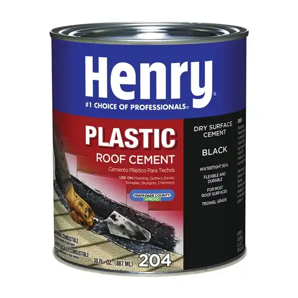Limited Time Henry 204 Series HE204030 Plastic Roof Cement, Black, Liquid, 1 qt Can