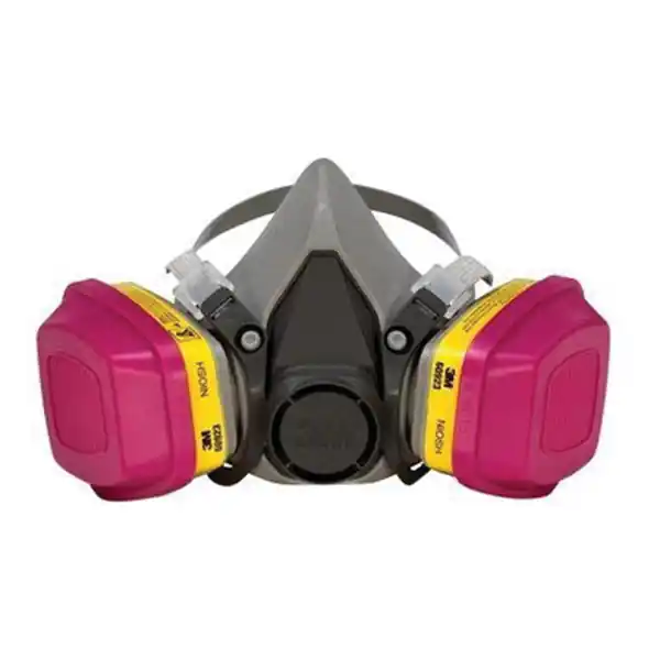 Handmade 3M 62023HA1-C Valved Respirator, M Mask, P100 Filter Class, Dual Cartridge