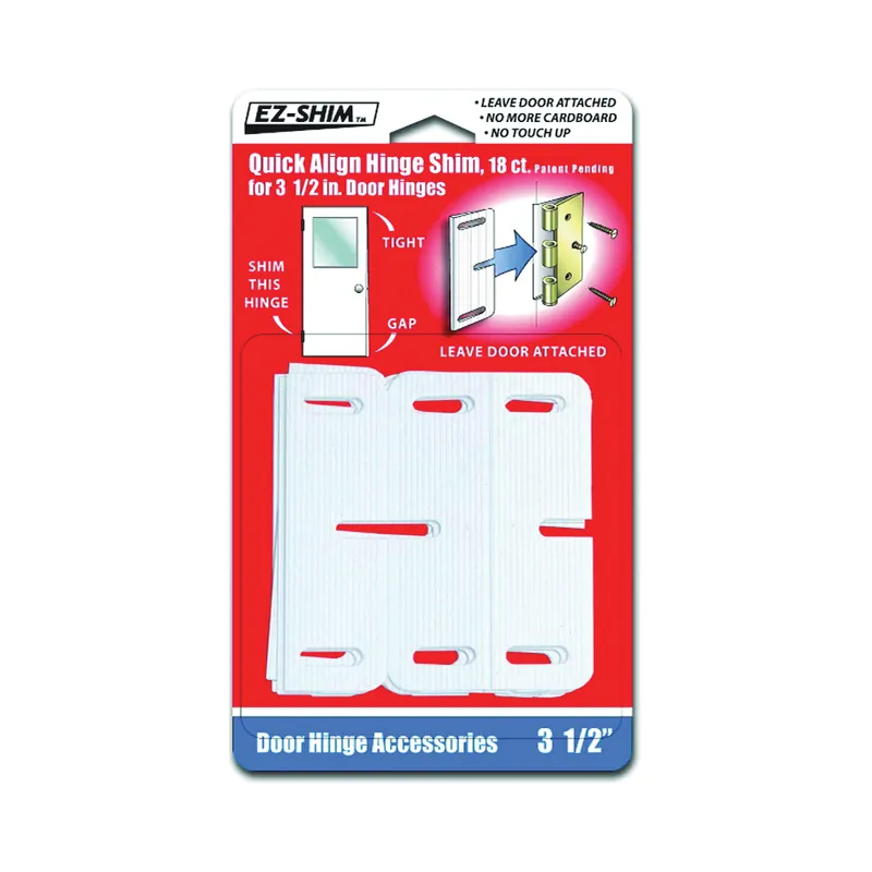 EZ Shim HS350BP Hinge Shim, 3.5 in L x 1.1 in W x 0.062 in Thick Dimensions, Plastic Hot Deal