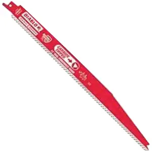 Holiday Sale Diablo DS1206CWS Reciprocating Saw Blade, 1 in W, 12 in L, 6/9 TPI, Carbide Cutting Edge