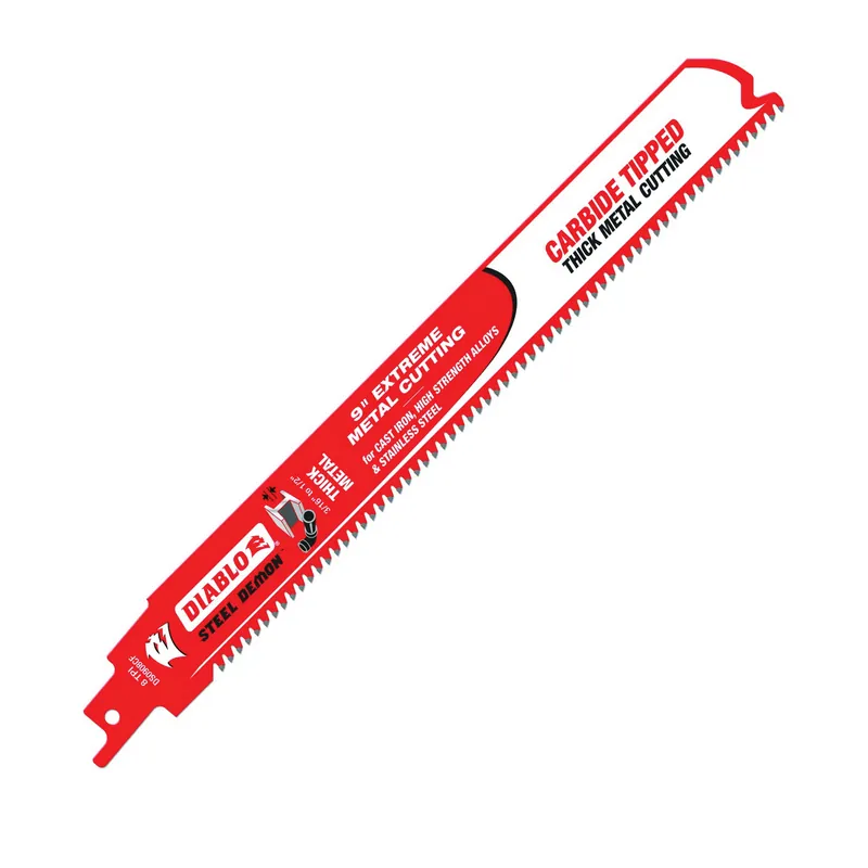 Diablo DS0908CF Series Reciprocating Saw Blade, Applicable Materials: Cast Iron, Metal, Stainless Steel, 1 in W, 9 in L Popular