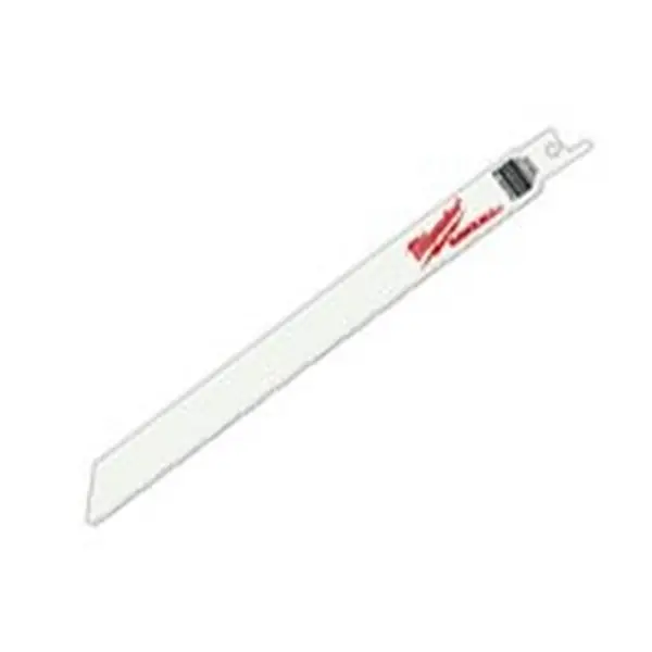 Milwaukee 48-00-5193 Reciprocating Saw Blade, 5/8 in W, 8 in L, 10/14 TPI, Bi-Metal Cutting Edge Same Day Shipping