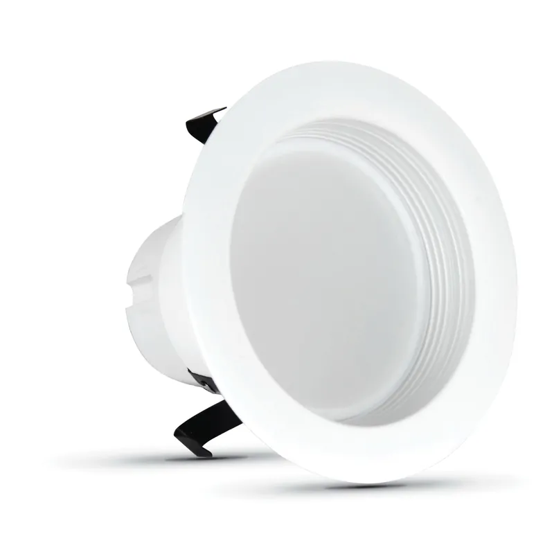 Same Day Shipping Feit Electric LEDR4B/950CA/MP/6 Recessed Downlight, 540 Lumens, 4 in Dimensions, 5000 K Color Temp, 7.2 W, 120 V, 6/PK