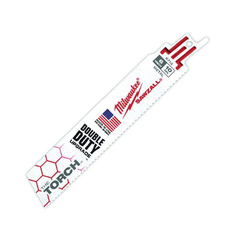Direct From Manufacturer Milwaukee 48-00-5712 Reciprocating Saw Blade, 1 in W, 6 in L, 10 TPI, Bi-Metal Cutting Edge