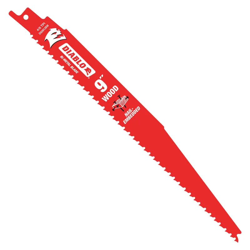 Special Offer Diablo DS0912BW2 Reciprocating Saw Blade, Applicable Materials: Wood, 9 in L, 6/12 TPI