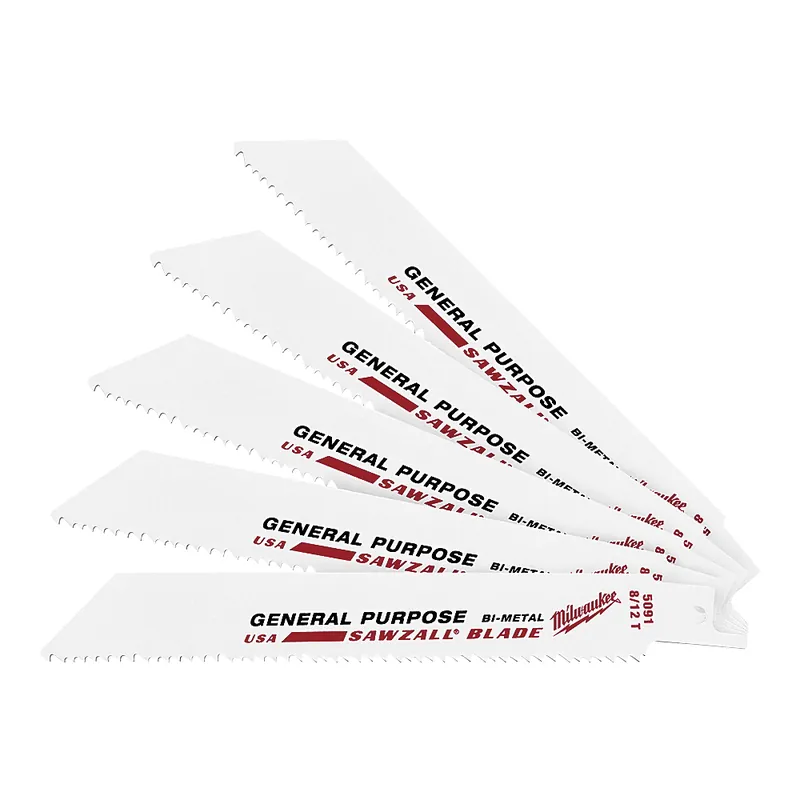 Milwaukee 48-00-5091 Reciprocating Saw Blade, 3/4 in W, 6 in L, 8/12 TPI, Bi-Metal Cutting Edge Super Sale