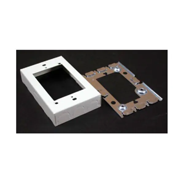 Original Wiremold BW5 Starter Box, Stamped Steel, White