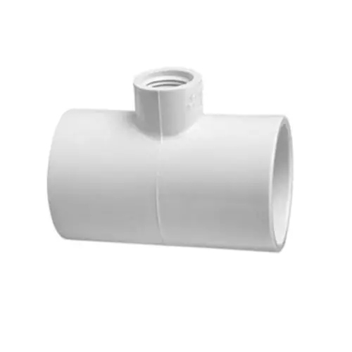 Limited Time Thrifco Plumbing 8114764 Pipe Tee, 1 x 3/4 in, Slip Joint x Threaded, PVC, SCH 40 Schedule