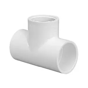 Lasco 402012BC Pipe Tee, 1-1/4 in, Slip x FIP, PVC, SCH 40 Schedule Warranty Included