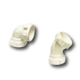 Professional Grade Lincoln 108919 Pipe Elbow, 1-1/2 x 1-1/4 in, Slip Joint, 45 deg Angle, PVC, White