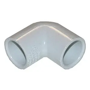Last Chance Lasco 20-0507 Pipe Elbow, 1-1/4 in, Slip, 90 deg Angle, PVC, SCH 40 Schedule