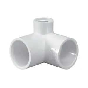Bulk Order Lasco 414005BC Side Outlet Pipe Elbow, 1/2 in, Slip x FPT, 90 deg Angle, PVC, White, SCH 40 Schedule