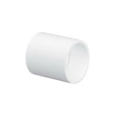Lasco 429005BC Pipe Coupling, 1/2 in, Slip, PVC, White, SCH 40 Schedule Flash Sale