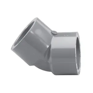 Lasco 817012BC Pipe Elbow, 1-1/4 in, Slip, 45 deg Angle, PVC, SCH 80 Schedule Top Pick