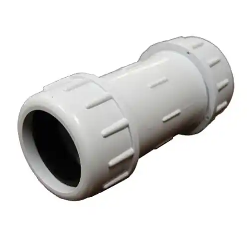 Today Only Jones Stephens PlumBest C12100 Pipe Coupling, 1 in, Compression, PVC, SCH 40 Schedule, 150 psi Pressure