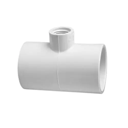 New Release Thrifco Plumbing 8114766 Pipe Tee, 1 x 1/2 in, Slip Joint x Threaded, PVC, SCH 40 Schedule