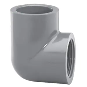 Limited Time Lasco 807005BC Pipe Elbow, 1/2 in, Slip x Female, 90 deg Angle, PVC, SCH 80 Schedule