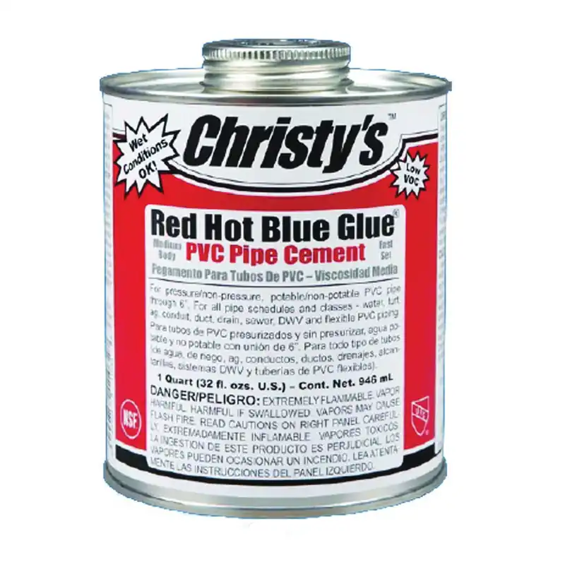 Christy's RH-RHBV-PT-24 Solvent Cement, 1 pt, Can, Medium Syrupy Liquid, Blue Today Only