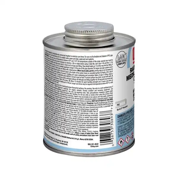 Trusted Brand Oatey 30893 Solvent Cement, 16 oz, Can