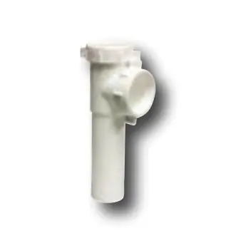Exclusive Lincoln 108907 Disposer Drain Pipe Tee with Baffle, 1-1/2 in, Slip-Joint x Tube, Plastic, White