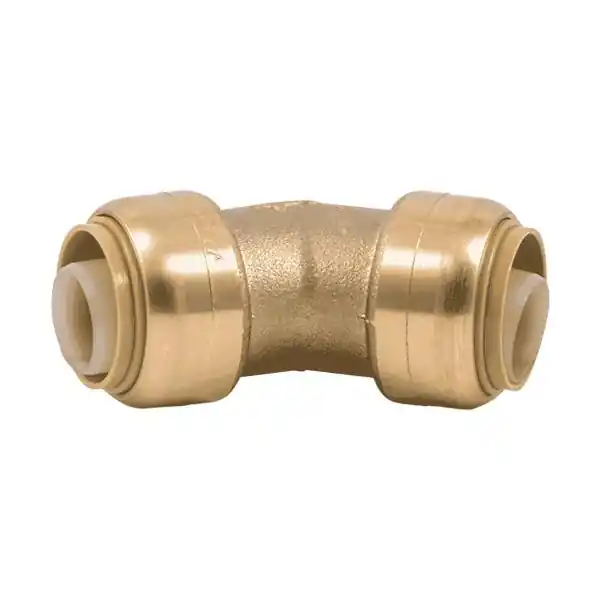 Sale SharkBite UR656A Pipe Elbow, 3/4 in Push-to-Connect, 45 deg Angle, DZR Brass, 200 psi Pressure