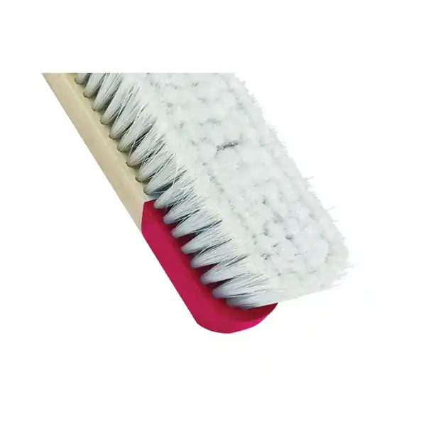 Weekend Sale Harper 2224A Push Broom, 24 in Sweep Face, 3 in L Trim, Synthetic Fabric Bristle, Bolt, Wood Handle
