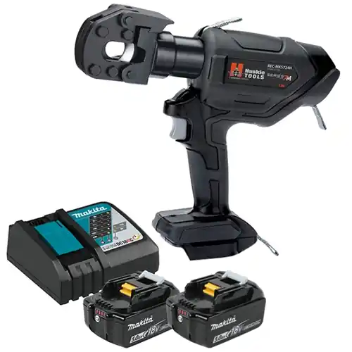 Huskie 18V(Makita) 8-Ton ACSR/EHS Cutting Tool Kit With 120VAC Charger REC-MKS724H Free Shipping