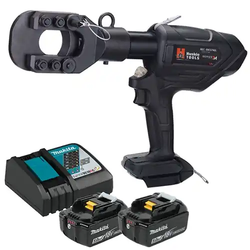 Mega Sale Huskie 18V(Makita) 8-Ton ACSR/AL/CU Cutting Tool Kit With 120VAC Charger REC-MKS740L