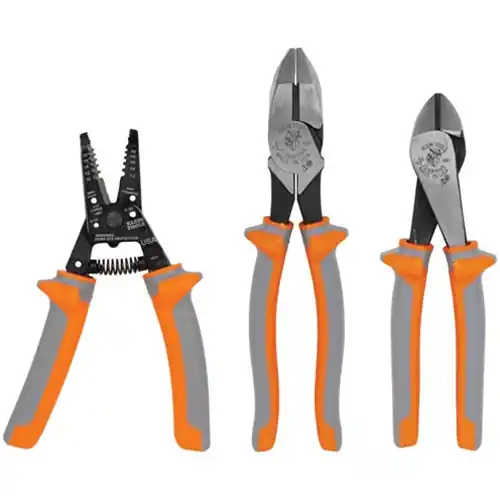 Klein 1000V Insulated 3-Piece Wire Cutting And Stripping Tool Kit 9416R Limited Offer
