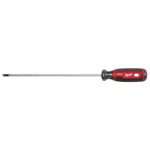 Milwaukee USA MADE 3/16" Cabinet 8" Cushion Grip Screwdriver MT213 Best Seller