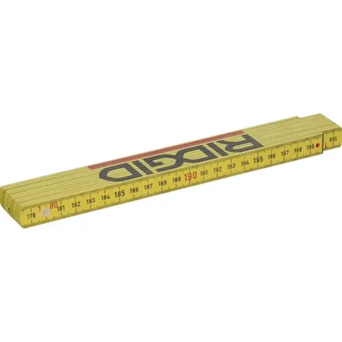 Markdown RIDGID Model 1602 2-Meter Fiberglass Folding Rule - Metric/Inch 81280