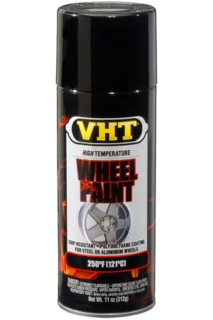 VHT High Temperature Wheel Paint; Gloss Black; 11 oz. Aerosol - Krylon Free Shipping