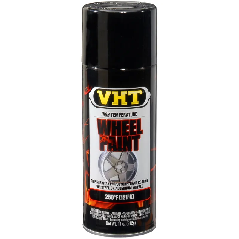 VHT High Temperature Wheel Paint; Gloss Black; 11 oz. Aerosol - Krylon Free Shipping
