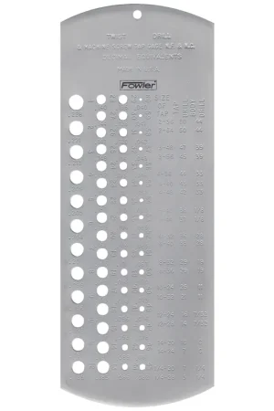 DRILL GAUGE #1-60 - Fowler High Precision Time-Limited