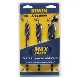 3pc Set Speedbor Max (5/8,3/ - Hanson Same Day Shipping