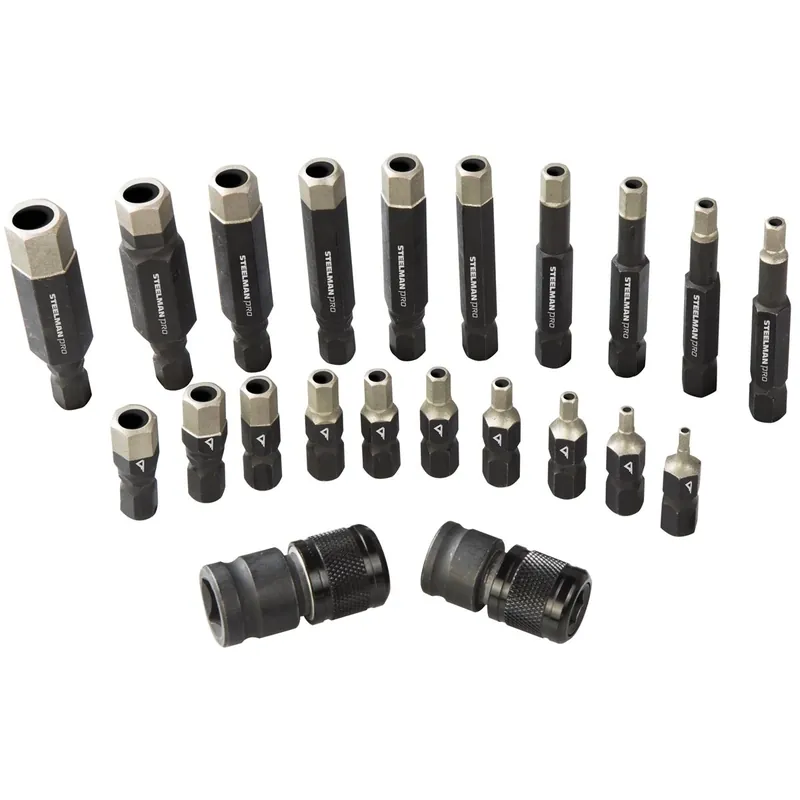 22 Pc. Tamper Proof Diamond Force Hex Bit - Steelman Bargain