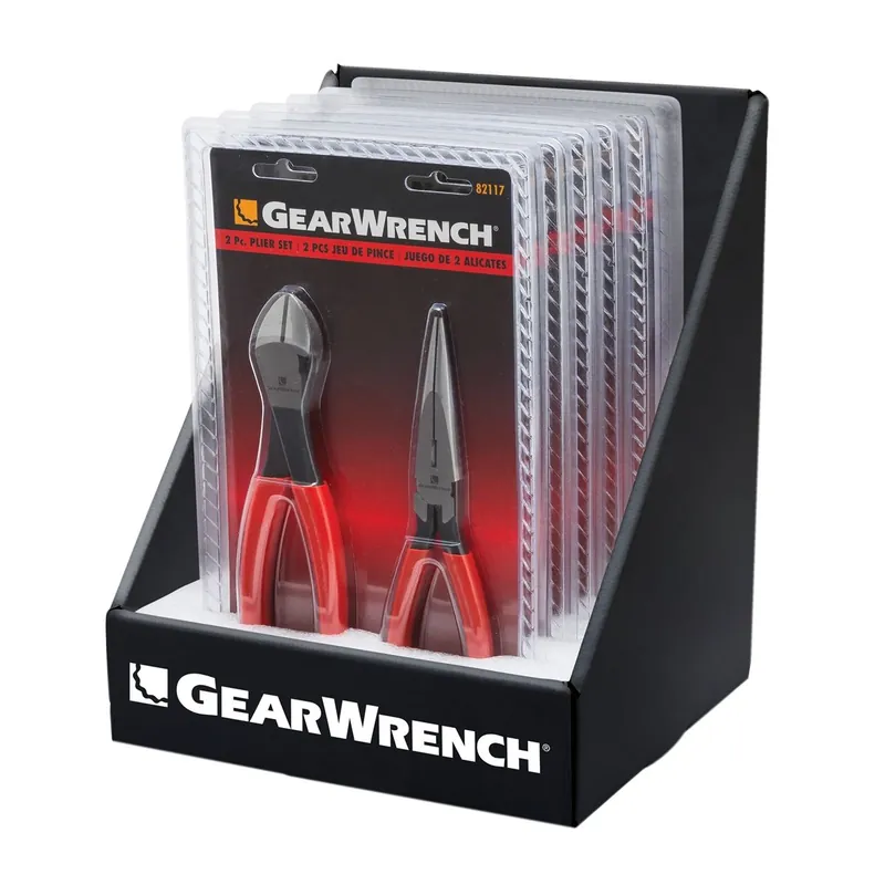 Counter Pack Merchandiser - (6) 82117 2 Pc Pliers - KD Tools Popular