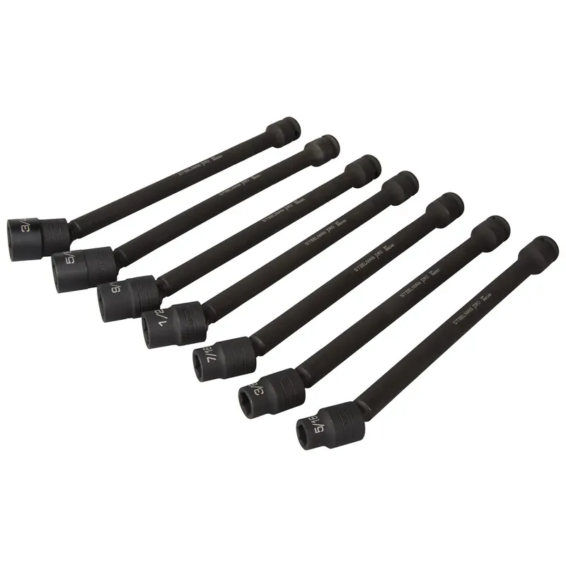 Best Seller 7pc SAE Impact Swivel Extension Socket Set - Steelman