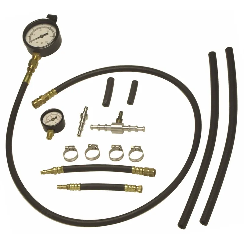 Best Seller FUEL INJECTION PRESSURE TESTER WITH 2 GAGES & QUIC - S & G Tool Aid