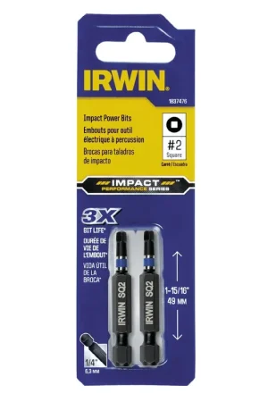 Budget POWER BIT IMPACT #2SQx2"OAL - Hanson