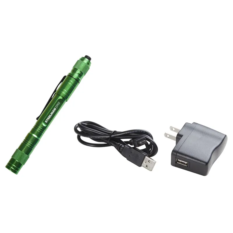 Authentic SteelmanPro Rechargeable Penlight (Green) - Steelman