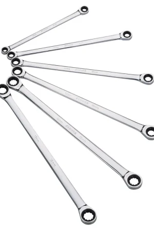 6pc Extra Long Double box Ratcheting Wrench Set - Sunex Tools Buy Direct