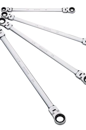 4pc Extra Long Double Box Ratcheting Wrench Set - Sunex Tools Buy Online