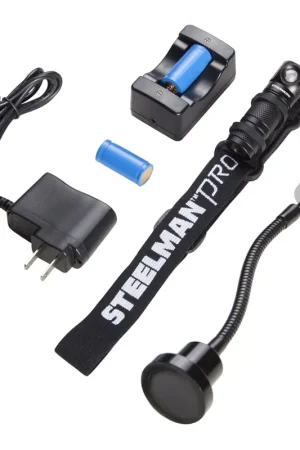 Certified 3 Watt 120 Lumens Rechargeable Headlamp Combo Kit - Steelman