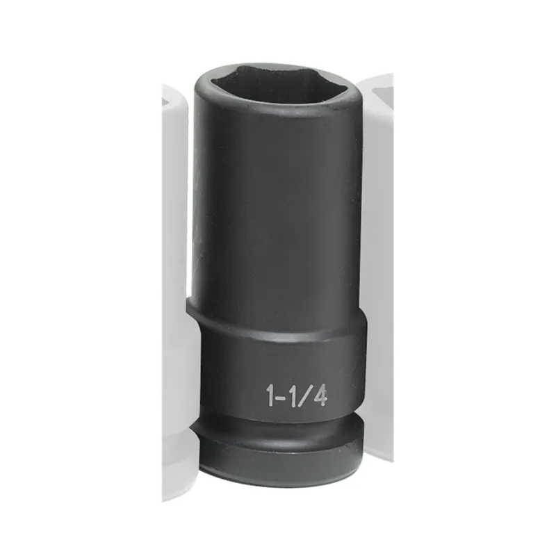 Get Yours Grey Pneumatic | 4040DT | 1" Drive Extra Deep Thin Wall Impact Socket, 1-1/4" Hex