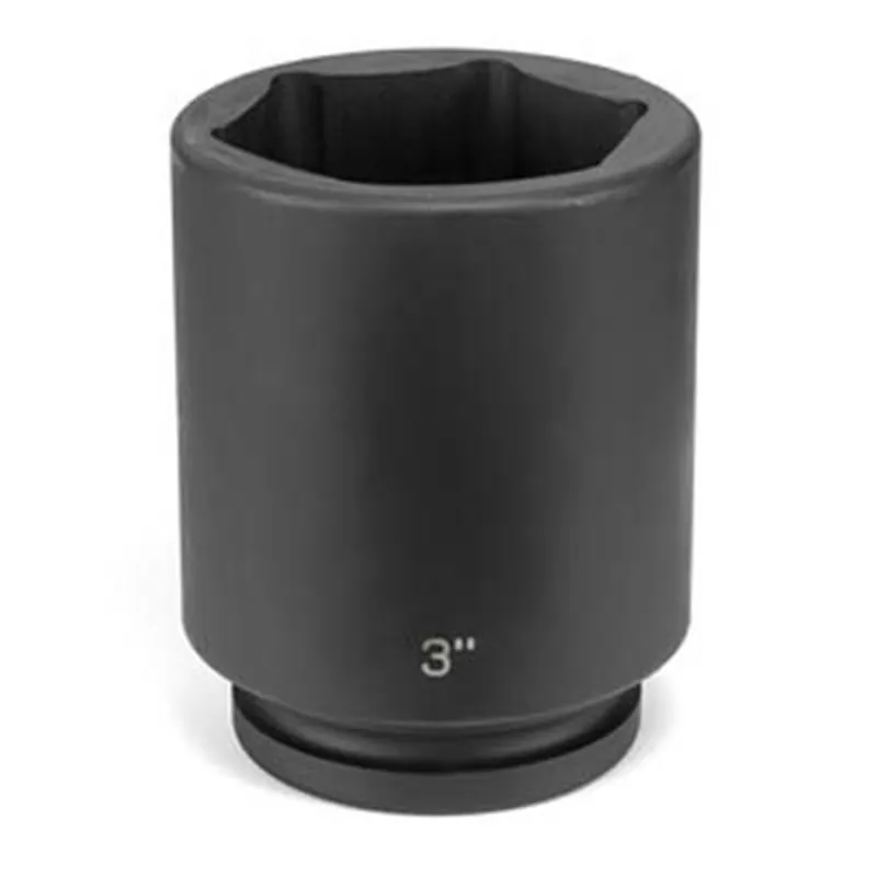 Grey Pneumatic | 4124D | 1" Square Drive Deep Impact Socket, 3-7/8" In Demand
