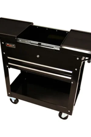 Homak Tool Storage | BK06022704 | 27" Professional Series Service Cart w 2 Drawers Black Money Back Guarantee