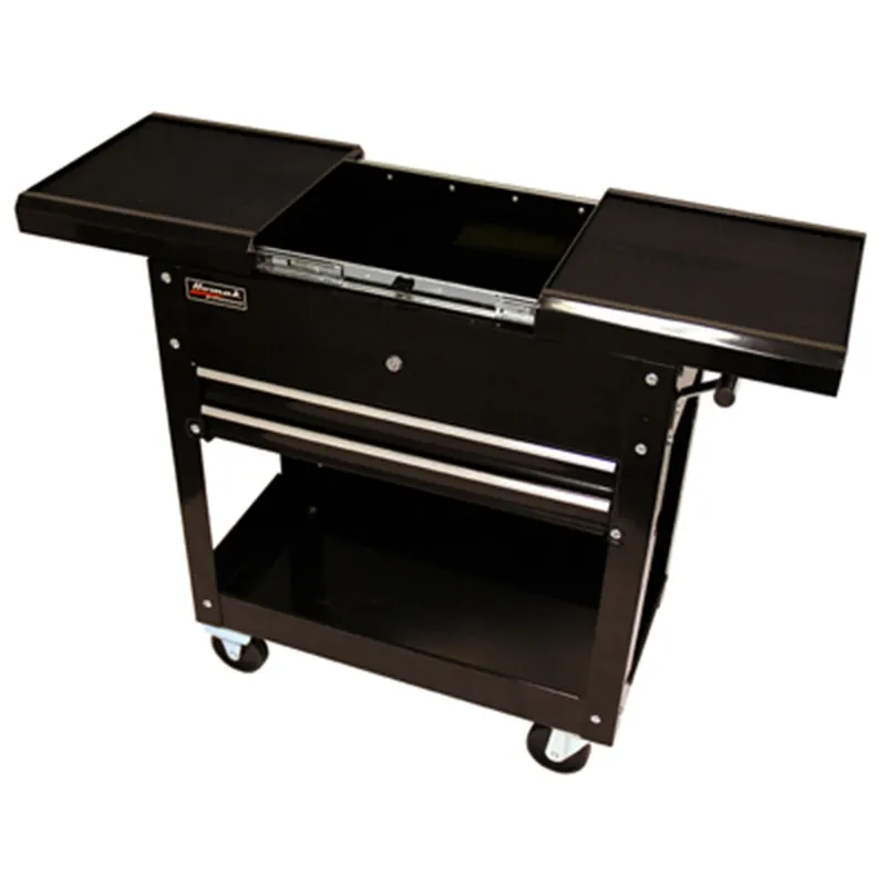 Homak Tool Storage | BK06022704 | 27" Professional Series Service Cart w 2 Drawers Black Money Back Guarantee