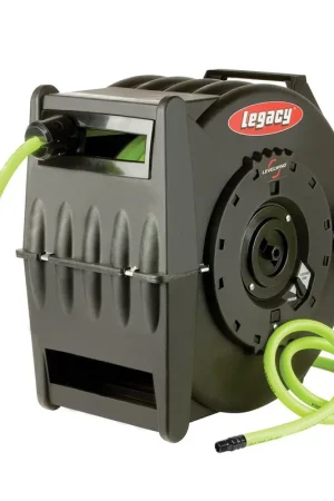 Legacy Manufacturing | L8305FZ | Flexzilla Levelwind Retractable Air Hose Reel 3/8" x 50 Ft Limited Edition