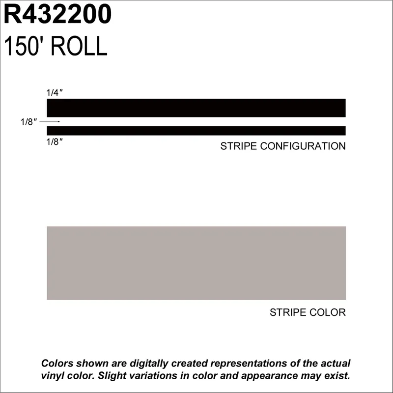 High Quality Sharpline Converting | R432200 | Prostripe 1/2" x 150' Multistripe Auto Pinstriping Tape New Pew